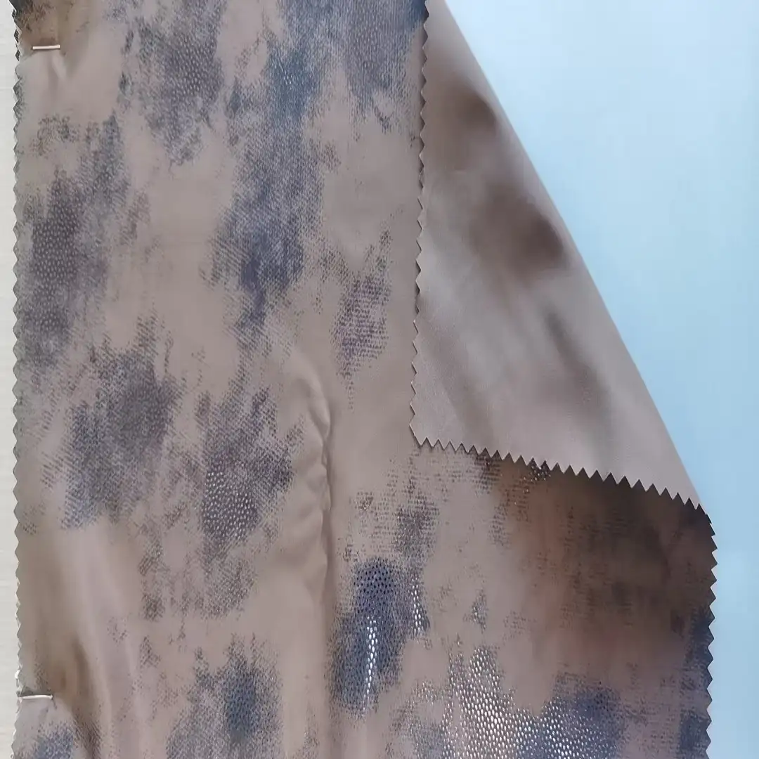 China Fabric for Down Jacket,Padded Jacket Polyester Pongee Synthetic Woven Fabric Polyester Coffee print color buy from China wholesaler bulk order at wholesale price free worldwide shipping Alibaba