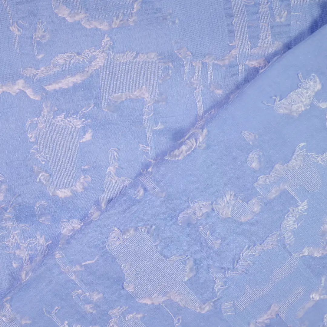 China Fabric for Shirt,Blouse,Crop Top Chiffon Woven Blended Fabric Tencel Rayon Nylon Blue color buy from China wholesaler bulk order at wholesale price free worldwide shipping Alibaba