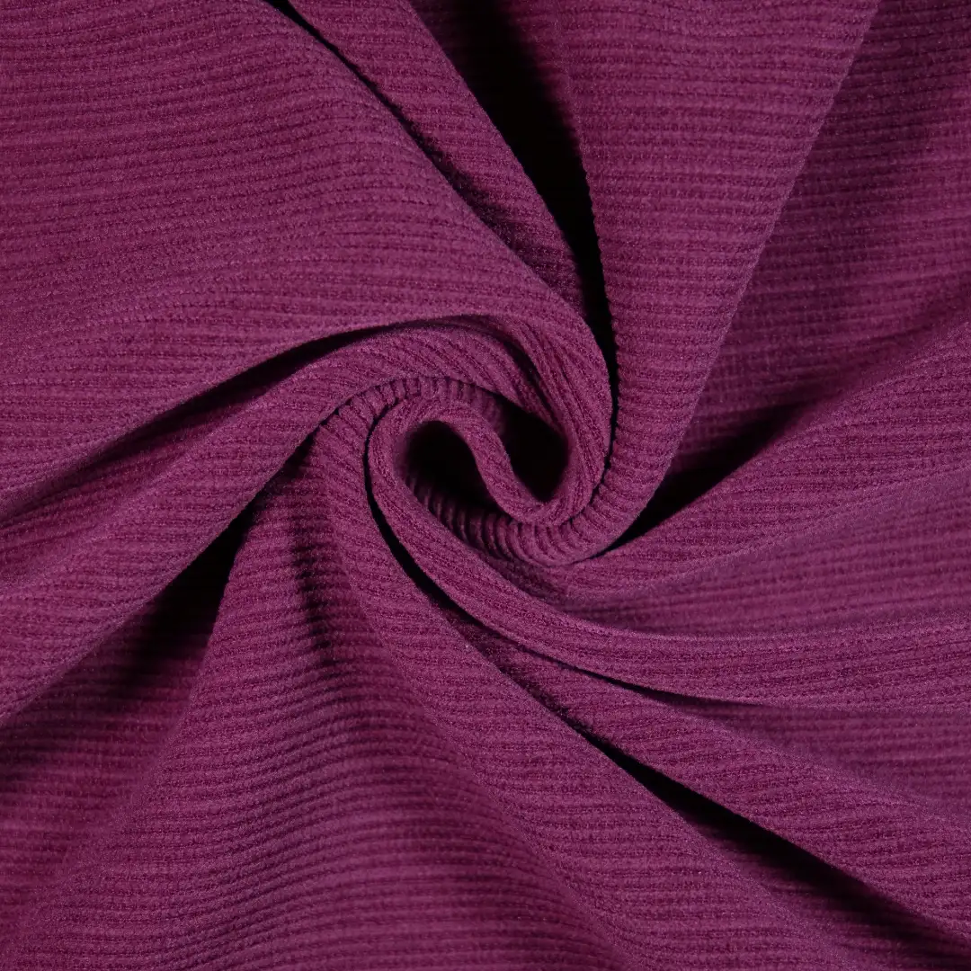 China Fabric for Shirt,Pants,Jackets,Blazer,Shorts knitted Corduroy Knit Fabric Polyester Spandex Grape Purple color buy from China wholesaler bulk order at wholesale price free worldwide shipping Alibaba