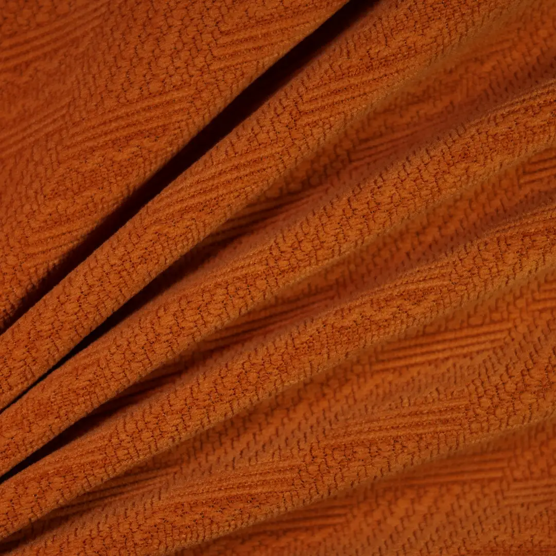 China Fabric for Suit,Knitted Jacket ,Loungewear,Over Shirt Jacquard Knit Fabric Polyester Spandex Orange color buy from China wholesaler bulk order at wholesale price free worldwide shipping Alibaba