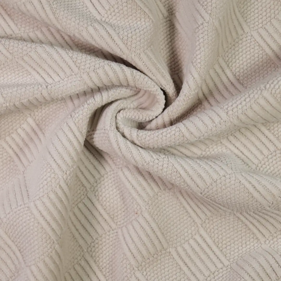 China Fabric for Pants,Jackets,Blazer,Skirt,Suit Jacquard Knit Fabric Polyester Spandex Beige color buy from China wholesaler bulk order at wholesale price free worldwide shipping Alibaba