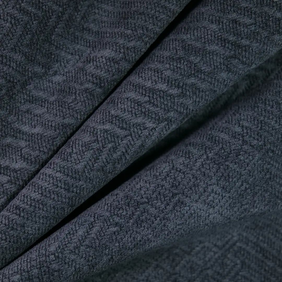 China Fabric for Pants,Blazer,Sweatshirt Jacquard Knit Fabric Polyester Spandex dark Gray color buy from China wholesaler bulk order at wholesale price free worldwide shipping Alibaba