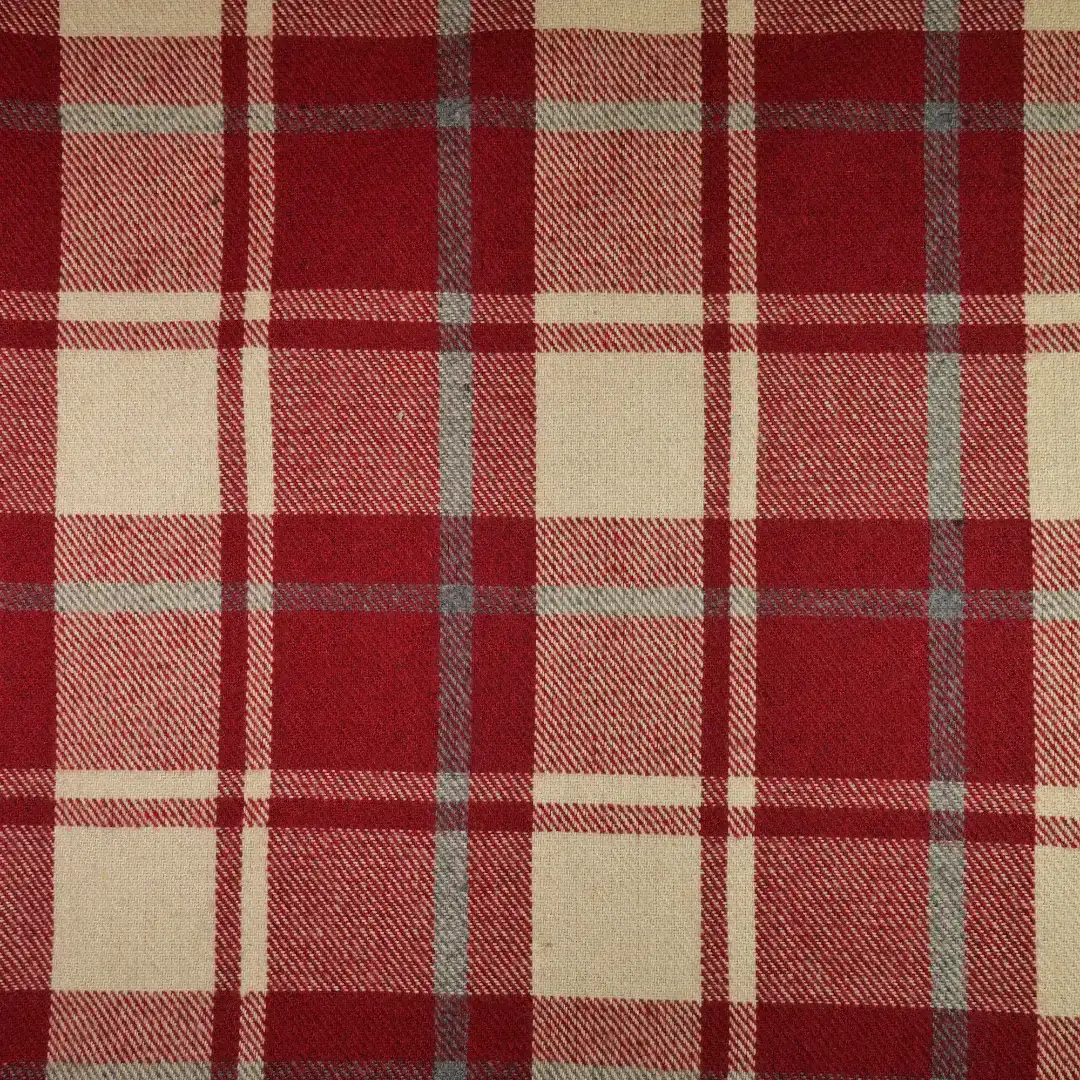 China Fabric for Suit Trouser,Skirt,Overcoat,Suit,Ski Suits Yarn Dyed Check Woven Blended Fabric Polyester Wool Red color buy from China wholesaler bulk order at wholesale price free worldwide shipping Alibaba