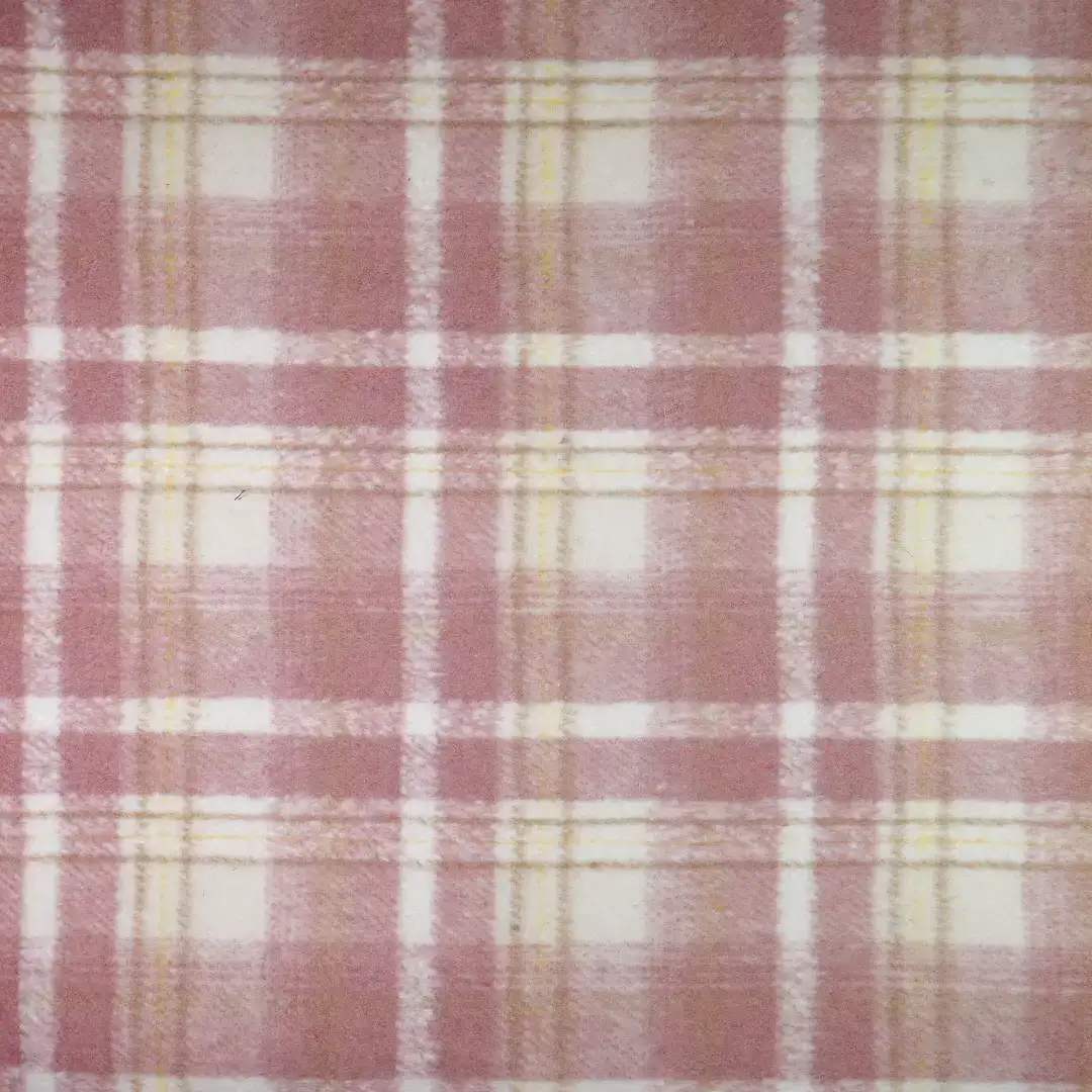 China Fabric for Jackets,Blazer,Skirt,Overcoat,Suit Yarn Dyed Check Woven Blended Fabric Polyester Wool Pink color buy from China wholesaler bulk order at wholesale price free worldwide shipping Alibaba