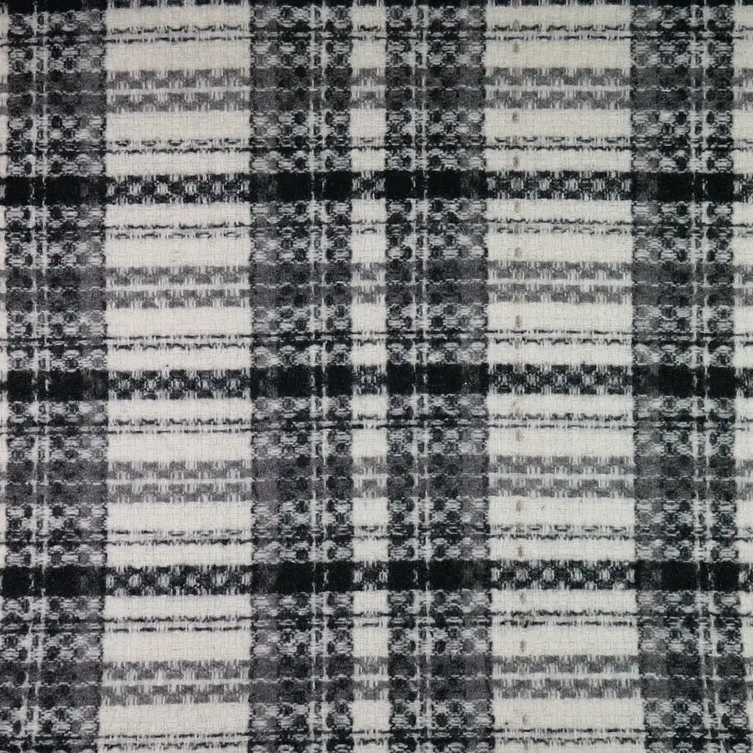 China Fabric for Blazer,Suit,Over Shirt Yarn Dyed Check Woven Blended Fabric Polyester Wool Acrylic Black color buy from China wholesaler bulk order at wholesale price free worldwide shipping Alibaba