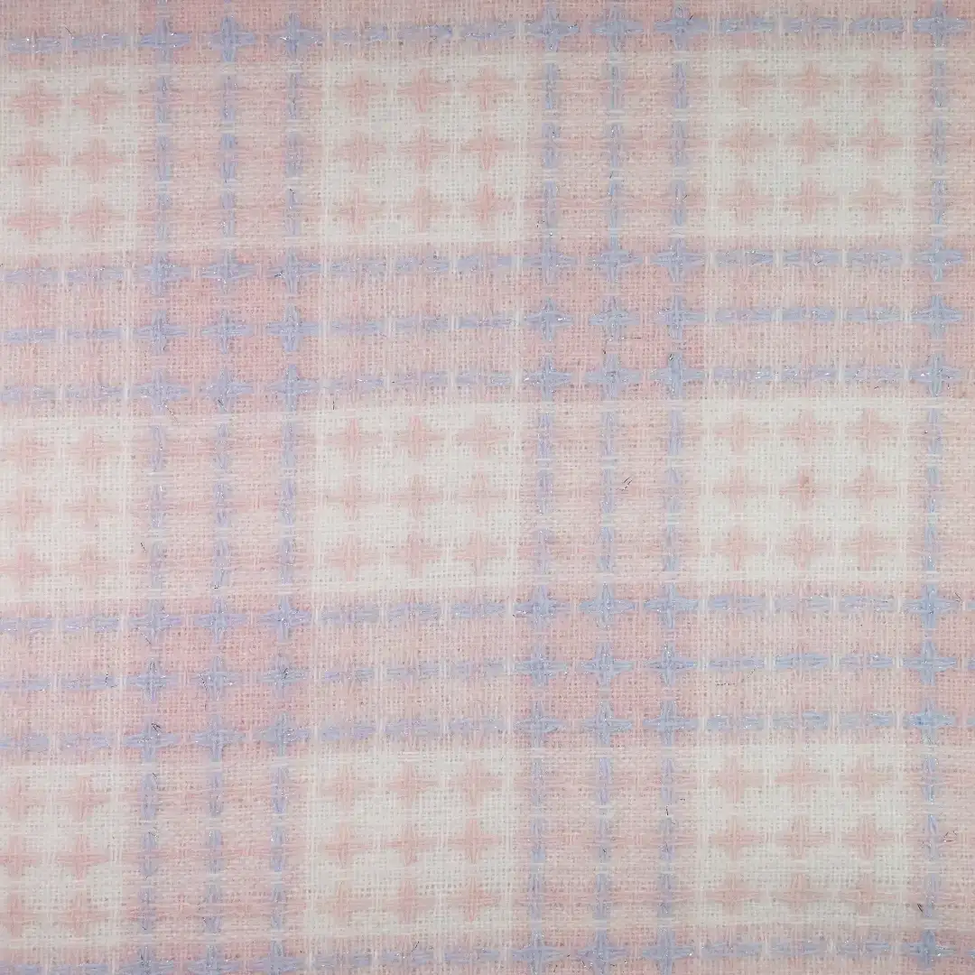 China Fabric for Blazer,Skirt,Overcoat,Suit,Uniform Yarn Dyed Check Woven Blended Fabric Polyester Wool Pink color buy from China wholesaler bulk order at wholesale price free worldwide shipping Alibaba