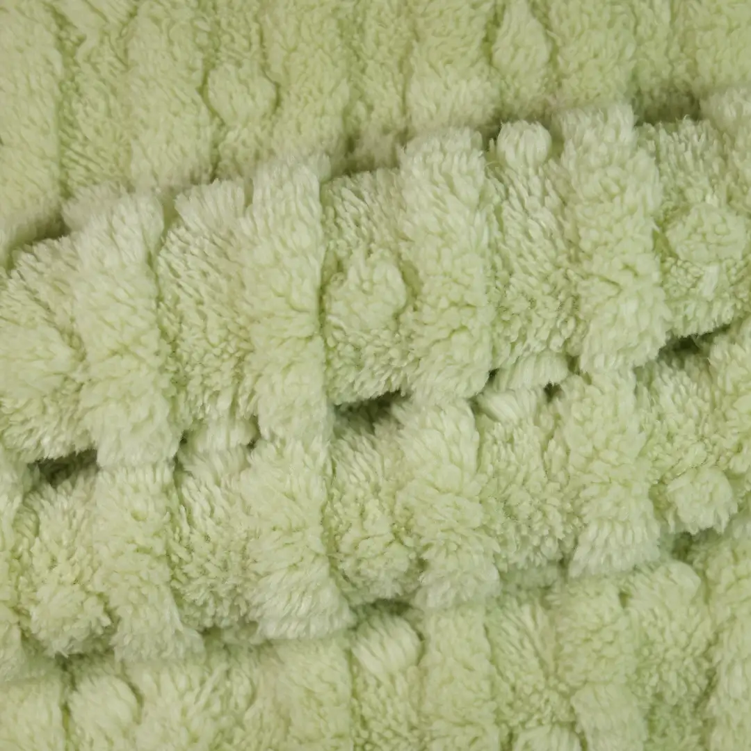 China Fabric for Pajamas,Knitted Jacket ,Hoodie   Double-side fleece Knit Fabric Polyester LightGreen color buy from China wholesaler bulk order at wholesale price free worldwide shipping Alibaba