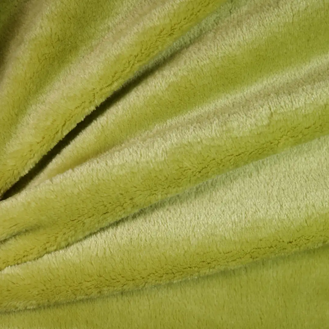 China Fabric for Hoodie,Knitted Jacket ,Tracksuits Double-side fleece Knit Fabric Polyester Green color buy from China wholesaler bulk order at wholesale price free worldwide shipping Alibaba