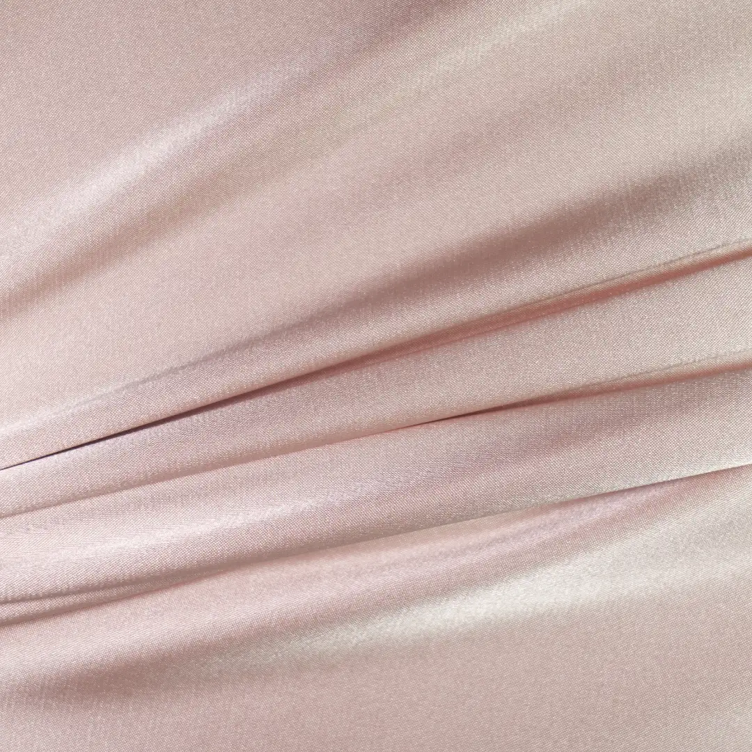 China Fabric for Interlining,Strap Midi Dress,Sleeveless Puffy Mini Dress Satin Woven Blended Fabric Polyester Spandex Pink color buy from China wholesaler bulk order at wholesale price free worldwide shipping Alibaba
