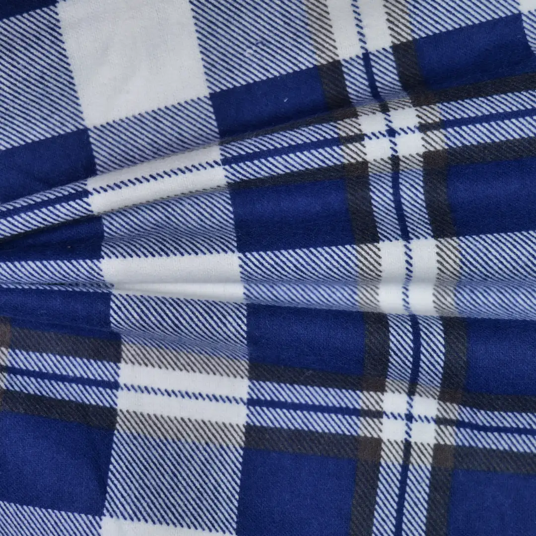 China Fabric for Shirt,Crop Top,Shirt Long Sleeve Button ,Loungewear Yarn Dyed Check Natural Woven Fabric Cotton Navy color buy from China wholesaler bulk order at wholesale price free worldwide shipping Alibaba