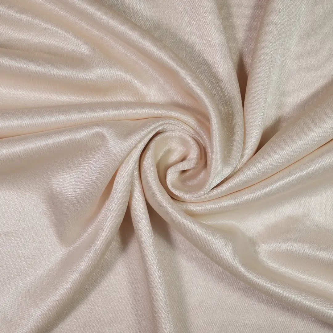 China Fabric for Interlining Single Jersey Knit Fabric Polyester Beige color buy from China wholesaler bulk order at wholesale price free worldwide shipping Alibaba