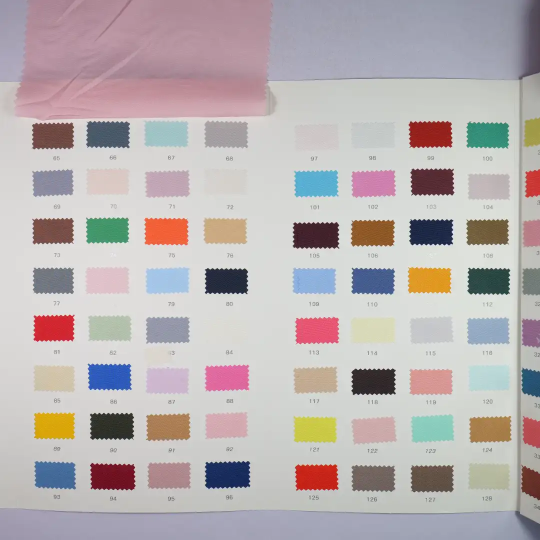 China Fabric for Interlining Four-way Stretch (Bi-Stretch) Knit Fabric Polyester Pink color buy from China wholesaler bulk order at wholesale price free worldwide shipping Alibaba