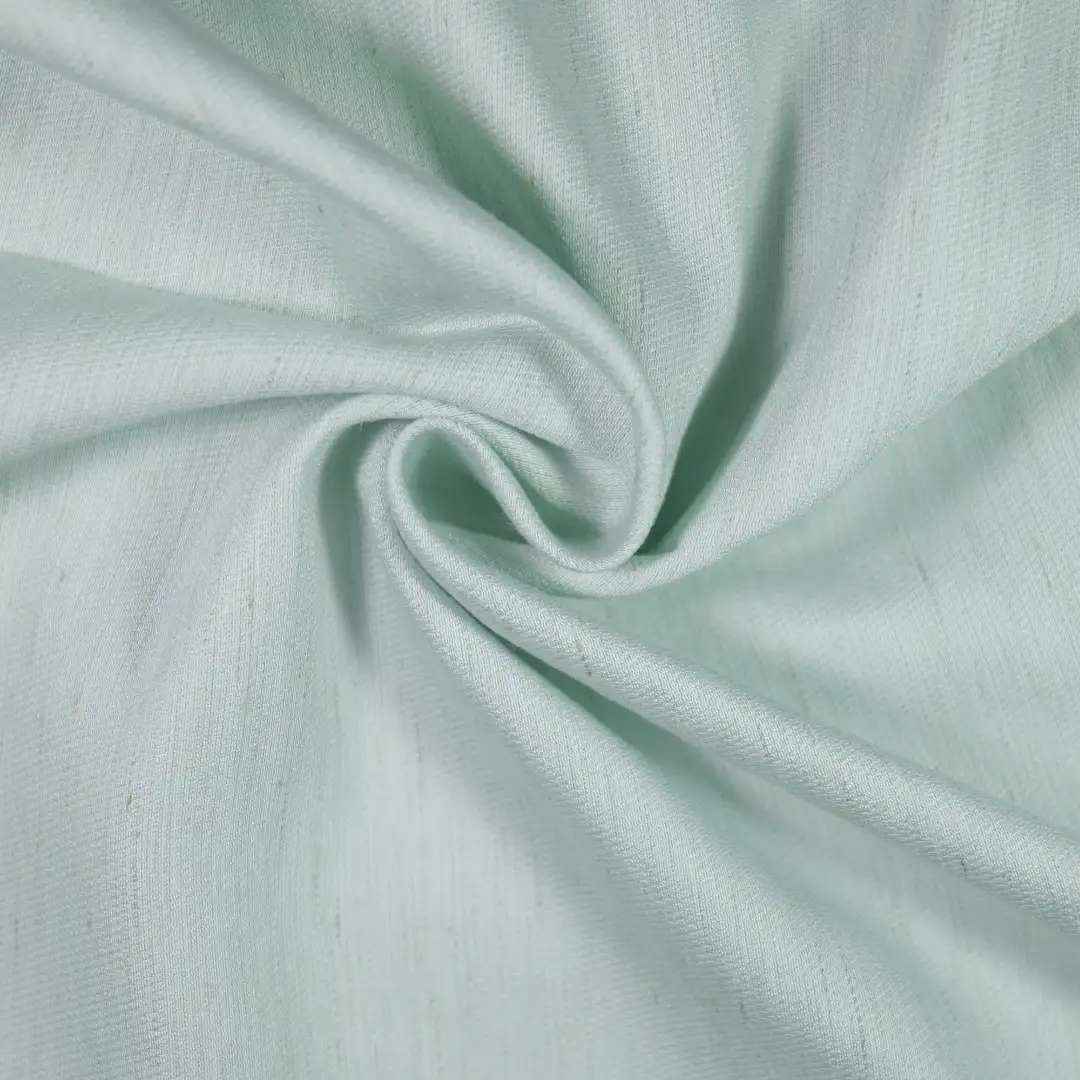 China Fabric for Skirt,Dresses (Cardigan Button) ,Skirt ,Short Sleeve Cardigan and Mini Skirt Set ,U-Neck Cardigan  Nylon/Cotton Plain Woven Blended Fabric Nylon Rayon Flax Cyan color buy from China wholesaler bulk order at wholesale price free worldwide shipping Alibaba