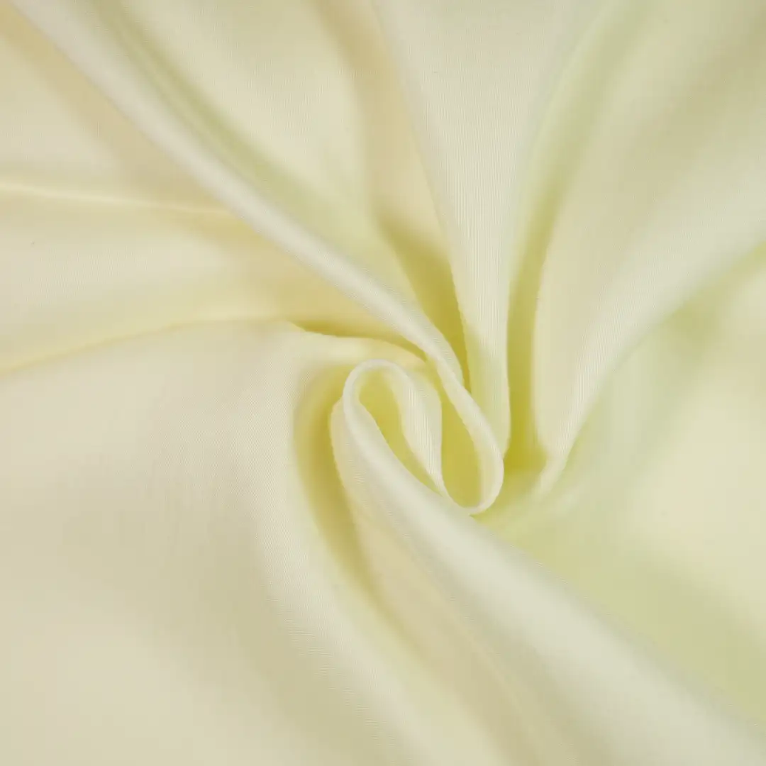 China Fabric for Blouse,Shirt Half Sleeve Button ,Dresses (Cardigan Button) ,Backless Beach Dress Cotton Plain Natural Woven Fabric Nylon Viscose Tencel YELLO color buy from China wholesaler bulk order at wholesale price free worldwide shipping Alibaba