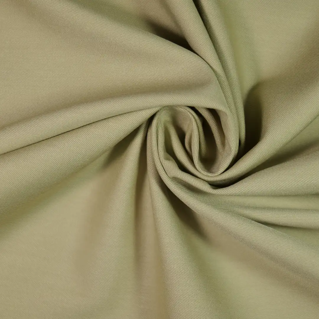 China Fabric for Pants,Jackets,Trench Coat Cotton Twill Natural Woven Fabric Bamboo Polyester Elastane dark green color buy from China wholesaler bulk order at wholesale price free worldwide shipping Alibaba
