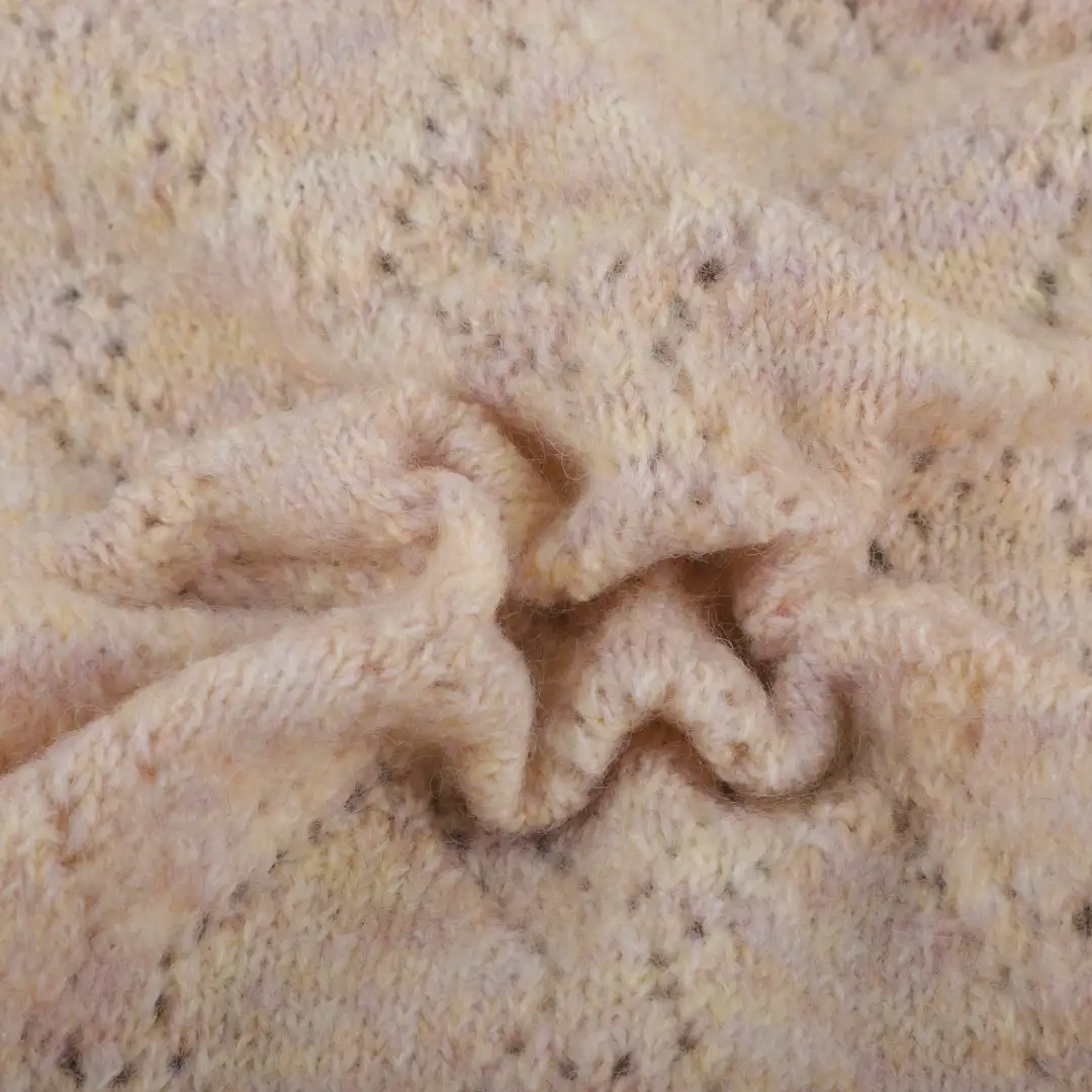 China Yarn for Crop Top Pullover (Sweater),Dresses (Cardigan Open) (Sweater) Mossy Yarn Fancy Yarn Recycled Polyester Nylon Wool Polyester Spandex Pink color buy from China wholesaler bulk order at wholesale price free worldwide shipping Alibaba