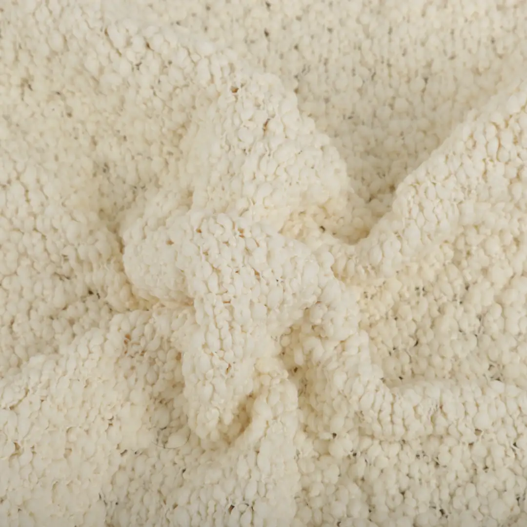 China Yarn for Knitted Jacket (Sweater),Round Neck Pullover (Sweater),Crew Neck Pullover (Sweater),Hoodie  (Sweater) Slub Yarn Fancy Yarn Polyester Cream color buy from China wholesaler bulk order at wholesale price free worldwide shipping Alibaba