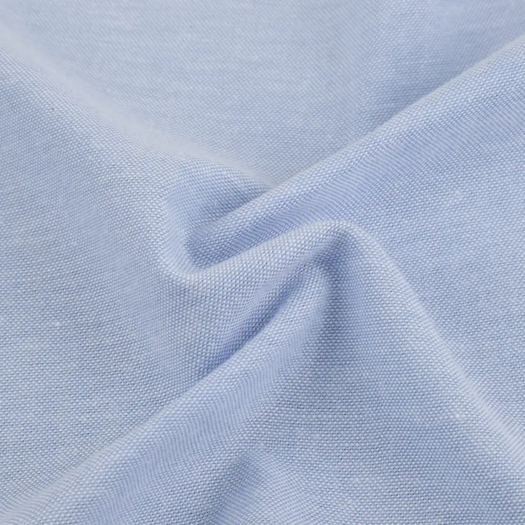 Bangladesh Fabric for Shirt,Casual Long Sleeve Crop Shirt,Cropped V-Neck Shirt Cotton Twill Natural Woven Fabric Cotton Polyester Sky Blue color buy from Bangladesh wholesaler bulk order at wholesale price free worldwide shipping Alibaba
