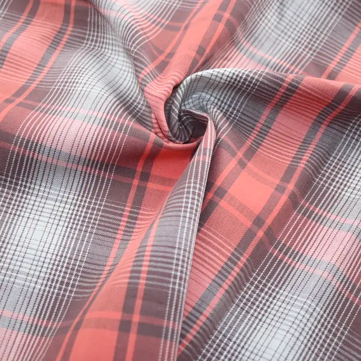 India Fabric for Shirt Yarn Dyed Check Synthetic Woven Fabric COTTON Check color buy from India wholesaler bulk order at wholesale price free worldwide shipping Alibaba
