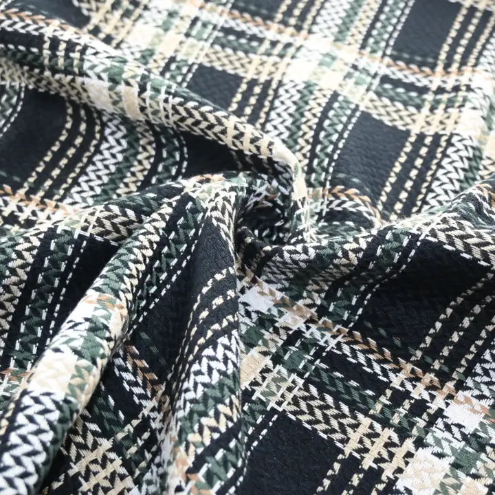 India Fabric for Shirt Cotton Dobby Natural Woven Fabric COTTON Check color buy from India wholesaler bulk order at wholesale price free worldwide shipping Alibaba