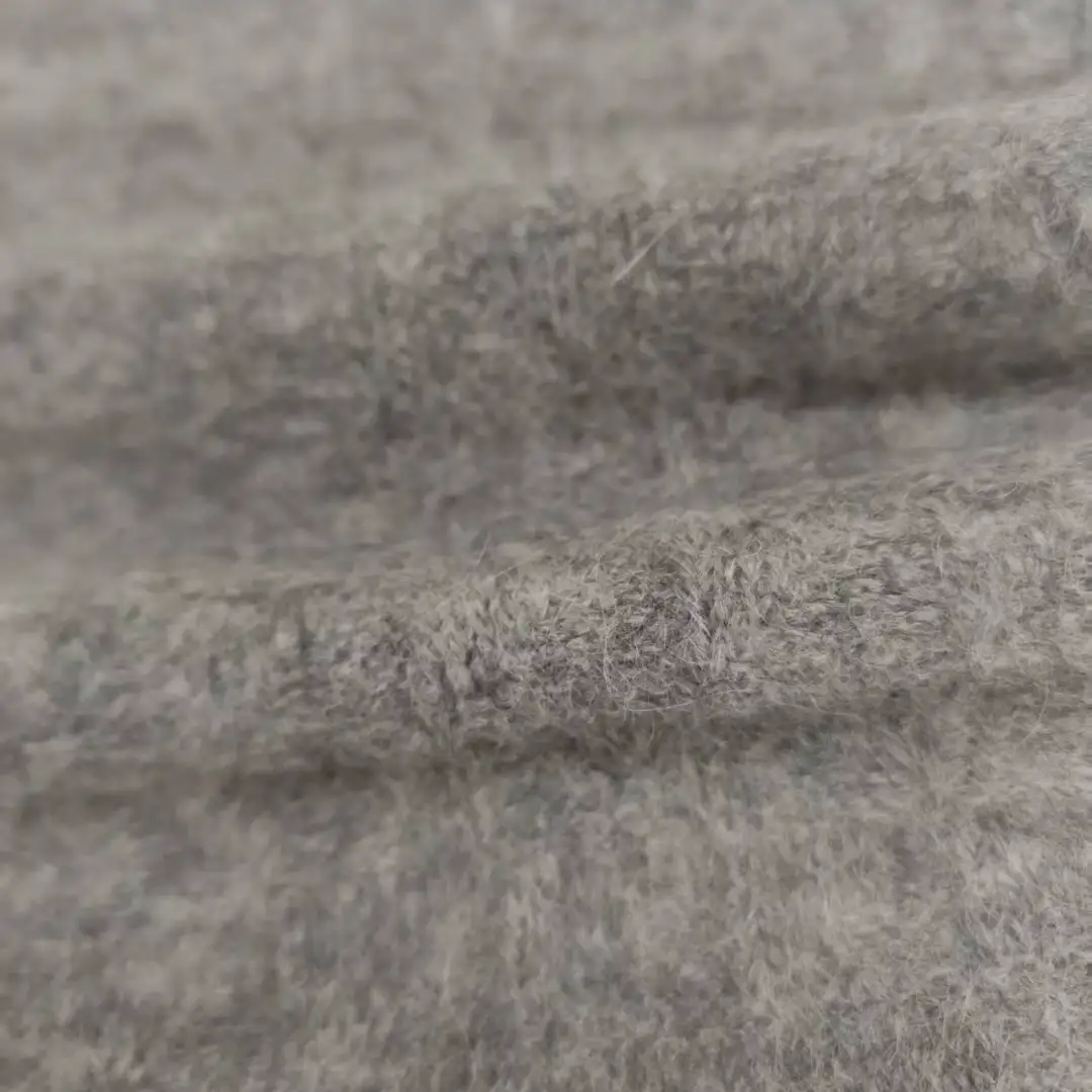 China Yarn for Crop Top,Hoodie,Round Neck Pullover (Sweater),Crop Top Pullover (Sweater),Kids Crew-Neck Cardigan (Sweater) Mossy Yarn Fancy Yarn Alpaca Acrylic Nylon Spandex light gray color buy from China wholesaler bulk order at wholesale price free worldwide shipping Alibaba