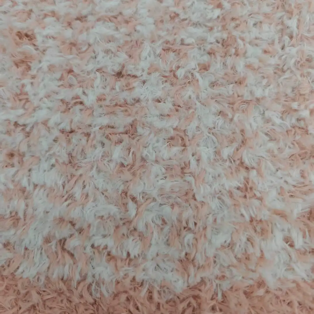 China Yarn for Hoodie,Open Cardigan (Sweater),Half-Zipper Cardigan (Sweater),Round Neck Pullover (Sweater) Teddy Yarn Fancy Yarn Polyester Nylon Pink color buy from China wholesaler bulk order at wholesale price free worldwide shipping Alibaba