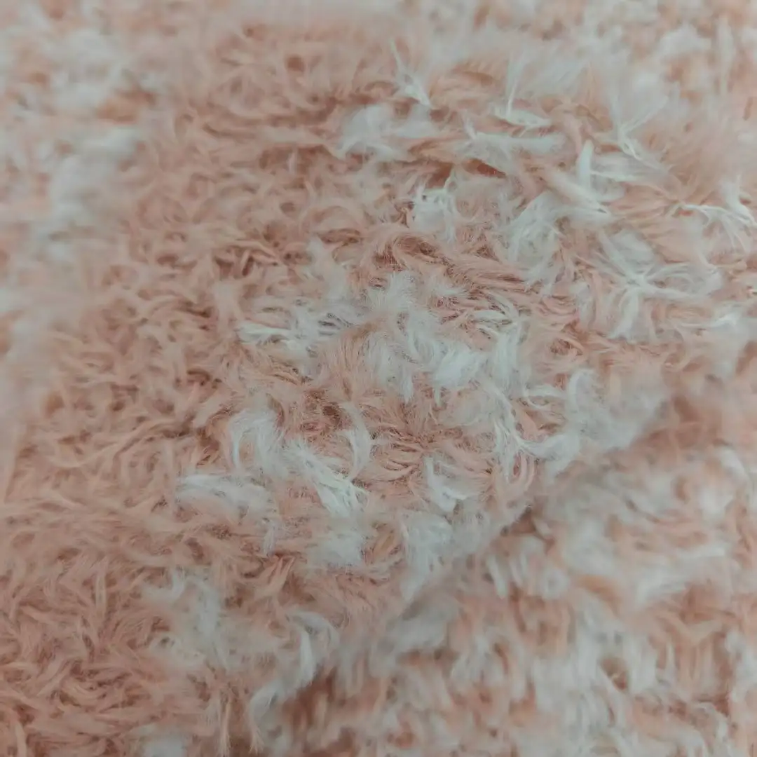 China Yarn for Hoodie,Open Cardigan (Sweater),Half-Zipper Cardigan (Sweater),Round Neck Pullover (Sweater) Teddy Yarn Fancy Yarn Polyester Nylon Pink color buy from China wholesaler bulk order at wholesale price free worldwide shipping Alibaba