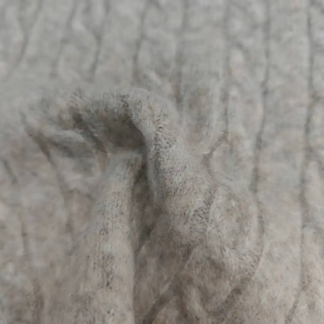 China Yarn for Hoodie,Open Cardigan (Sweater),Half-Zipper Cardigan (Sweater),Crew Neck Pullover (Sweater),Crop Top Pullover (Sweater) Mossy Yarn Fancy Yarn Recycled Polyester Acrylic Nylon Spandex light brown color buy from China wholesaler bulk order at wholesale price free worldwide shipping Alibaba