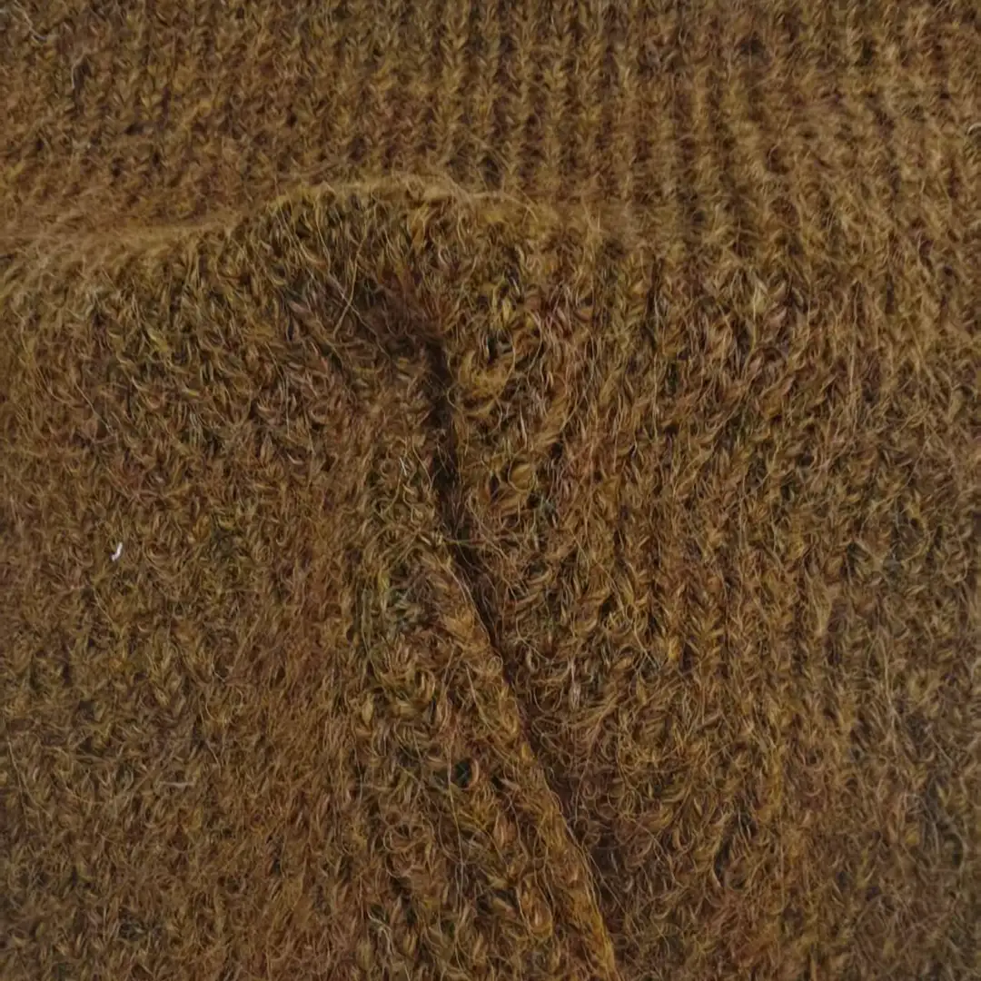 China Yarn for Hoodie,Round Neck Pullover (Sweater),Crop Top Pullover (Sweater) Mossy Yarn Fancy Yarn Nylon Polyester Acrylic Wool rust red color buy from China wholesaler bulk order at wholesale price free worldwide shipping Alibaba