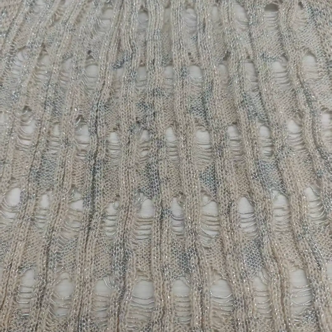 China Yarn for Crop Top,Dresses (Pullover) (Sweater),Skirt (Sweater) Knot Yarn Fancy Yarn Cotton METALLIC GOLD cream-coloured color buy from China wholesaler bulk order at wholesale price free worldwide shipping Alibaba