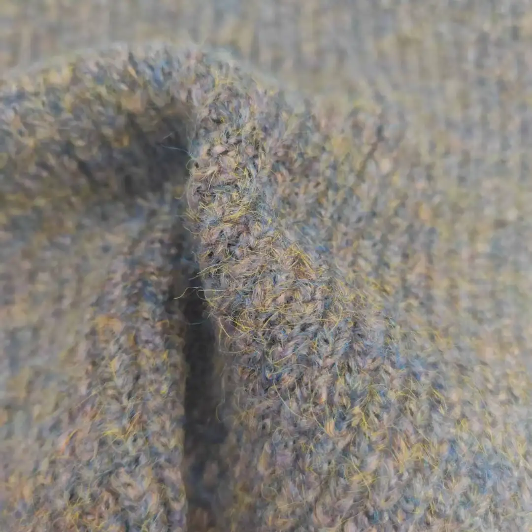 China Yarn for Open Cardigan (Sweater),Half-Zipper Cardigan (Sweater),Crop Top Pullover (Sweater) Mossy Yarn Fancy Yarn Polyester Acrylic Spandex Brownish purple color buy from China wholesaler bulk order at wholesale price free worldwide shipping Alibaba