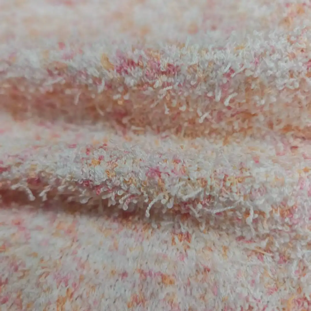 China Yarn for Hoodie,Open Cardigan (Sweater),Full-Zipper Cardigan (Sweater),Round Neck Pullover (Sweater) Knot Yarn Fancy Yarn Polyester Pink color buy from China wholesaler bulk order at wholesale price free worldwide shipping Alibaba