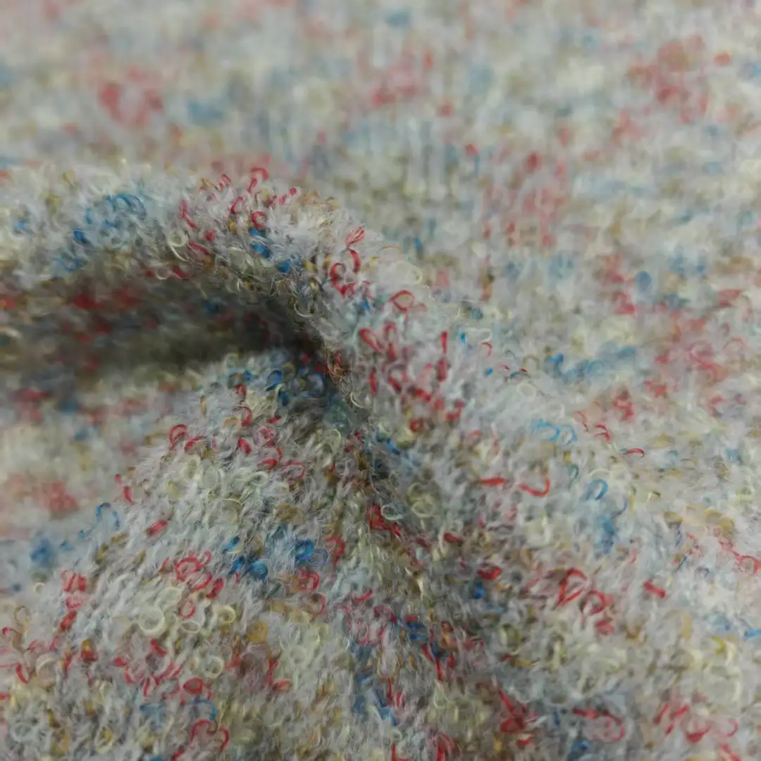 China Yarn for Crop Top,Hoodie,Open Cardigan (Sweater),Full-Zipper Cardigan (Sweater) Boucle Yarn Fancy Yarn Polyester Acrylic Wool multicolor color buy from China wholesaler bulk order at wholesale price free worldwide shipping Alibaba