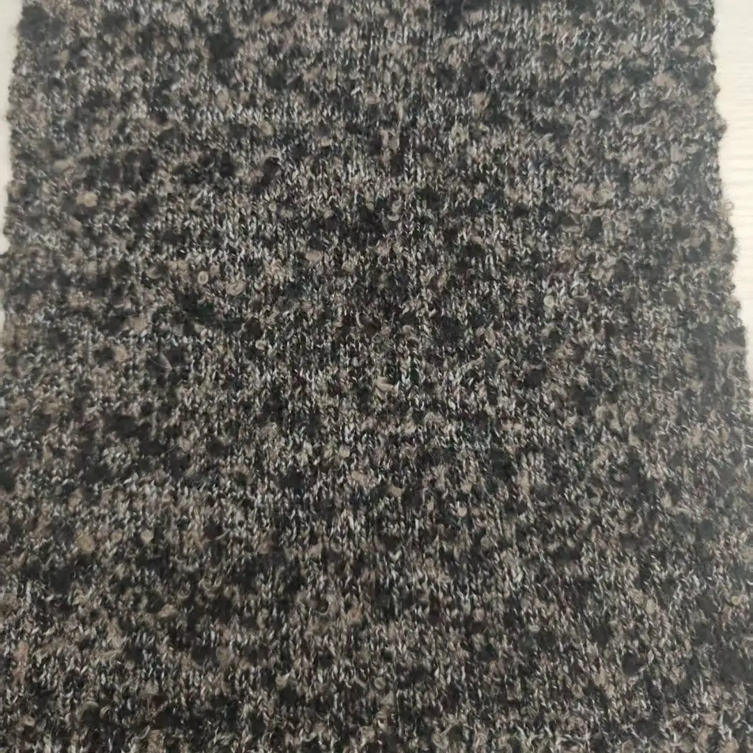 China Yarn for Crop Top,Hoodie,Open Cardigan (Sweater),Round Neck Pullover (Sweater) Boucle Yarn Fancy Yarn Polyester Acrylic Wool dark brown color buy from China wholesaler bulk order at wholesale price free worldwide shipping Alibaba