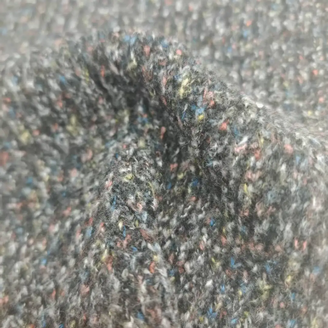 China Yarn for Open Cardigan (Sweater),Full-Zipper Cardigan (Sweater),Round Neck Pullover (Sweater),Crop Top Pullover (Sweater) Mossy Yarn Fancy Yarn Polyester Acrylic Wool BLACK color buy from China wholesaler bulk order at wholesale price free worldwide shipping Alibaba