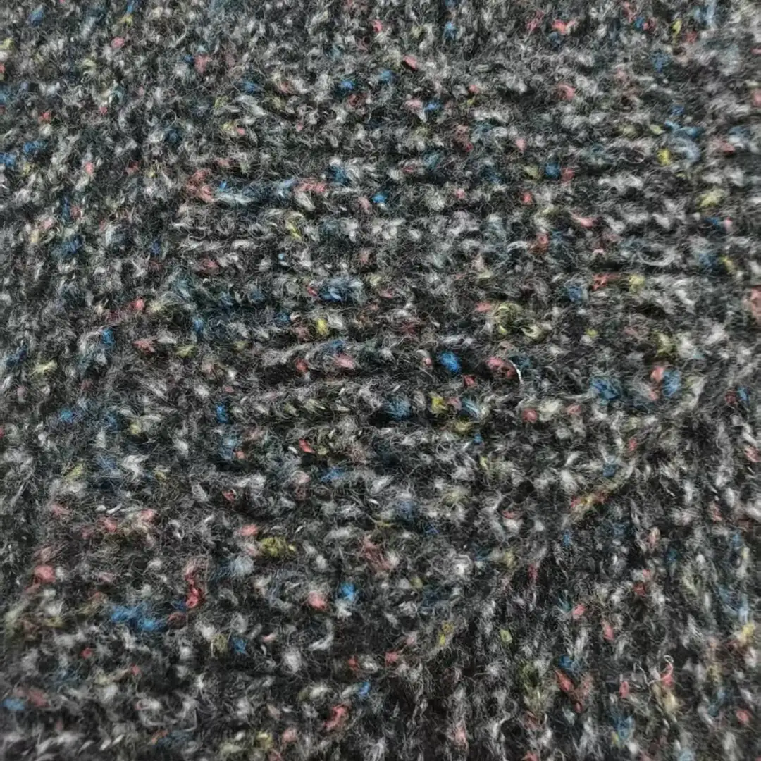 China Yarn for Open Cardigan (Sweater),Full-Zipper Cardigan (Sweater),Round Neck Pullover (Sweater),Crop Top Pullover (Sweater) Mossy Yarn Fancy Yarn Polyester Acrylic Wool BLACK color buy from China wholesaler bulk order at wholesale price free worldwide shipping Alibaba