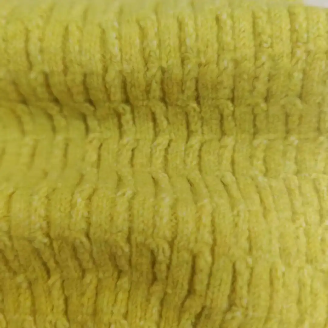 China Yarn for Crop Top,Open Cardigan (Sweater),Full-Zipper Cardigan (Sweater),Hoodie  (Sweater) Mossy Yarn Fancy Yarn Polyester Nylon Spandex yellow color buy from China wholesaler bulk order at wholesale price free worldwide shipping Alibaba