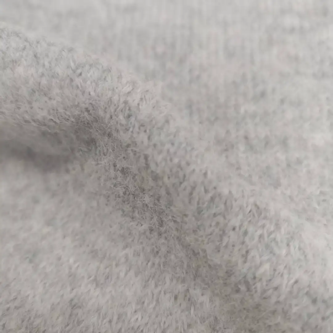 China Yarn for Hoodie,Open Cardigan (Sweater),Full-Zipper Cardigan (Sweater),Crop Top Pullover (Sweater) Mossy Yarn Fancy Yarn Polyester Wool Nylon Alpaca Spandex light gray color buy from China wholesaler bulk order at wholesale price free worldwide shipping Alibaba