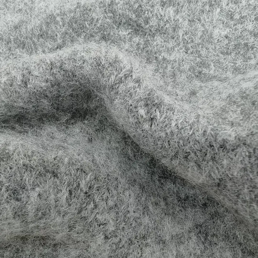 China Yarn for Crop Top,Hoodie,Half-Zipper Cardigan (Sweater),Crew Neck Pullover (Sweater),Crop Top Pullover (Sweater) Mossy Yarn Fancy Yarn Recycled Polyester Acrylic Wool Spandex Darkgray color buy from China wholesaler bulk order at wholesale price free worldwide shipping Alibaba