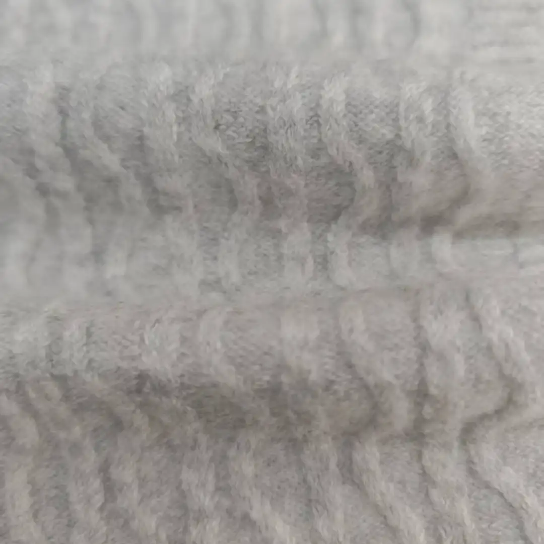 China Yarn for Crop Top,Open Cardigan (Sweater),Full-Zipper Cardigan (Sweater),Round Neck Pullover (Sweater) Mossy Yarn Fancy Yarn Recycled Polyester Acrylic Spandex Wool Gray color buy from China wholesaler bulk order at wholesale price free worldwide shipping Alibaba