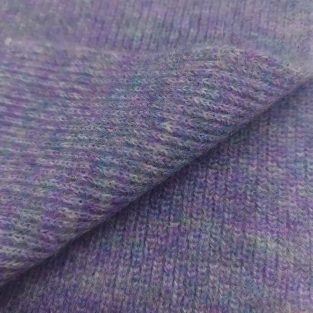 China Yarn for Hoodie,Open Cardigan (Sweater),Full-Zipper Cardigan (Sweater),Crop Top Pullover (Sweater) Mossy Yarn Fancy Yarn Recycled Polyester Nylon Polyester Wool Spandex Violet color buy from China wholesaler bulk order at wholesale price free worldwide shipping Alibaba