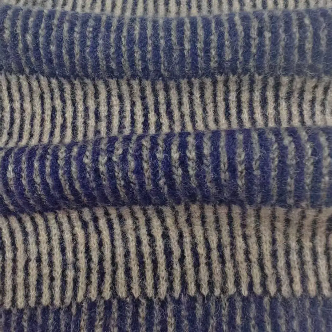 China Yarn for Open Cardigan (Sweater),Full-Zipper Cardigan (Sweater),Crop Top Pullover (Sweater) Mossy Yarn Fancy Yarn Recycled Acrylic Nylon Acrylic RWS Wool Spandex Violet color buy from China wholesaler bulk order at wholesale price free worldwide shipping Alibaba