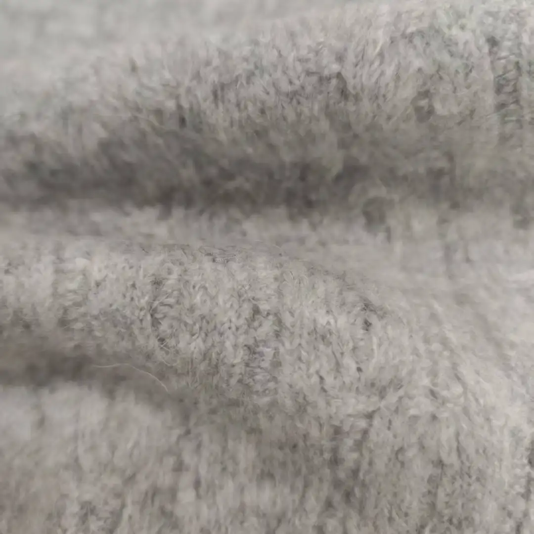 China Yarn for Crop Top,Hoodie,Open Cardigan (Sweater),Crop Top Pullover (Sweater) Mossy Yarn Fancy Yarn Acrylic Polyester Wool Alpaca Spandex light gray color buy from China wholesaler bulk order at wholesale price free worldwide shipping Alibaba