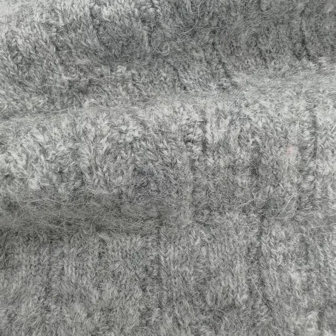 China Yarn for Open Cardigan (Sweater),Half-Zipper Cardigan (Sweater),Crop Top Pullover (Sweater) Mossy Yarn Fancy Yarn Acrylic Polyester Wool Alpaca Spandex Darkgray color buy from China wholesaler bulk order at wholesale price free worldwide shipping Alibaba