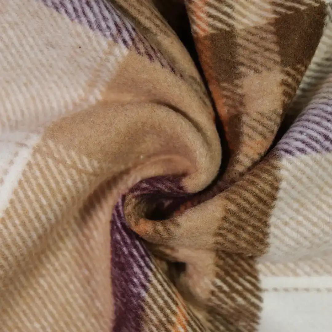 China Fabric for Overcoat,Uniform,Double-Breasted Coat Yarn Dyed Check Woven Blended Fabric Polyester Brown color buy from China wholesaler bulk order at wholesale price free worldwide shipping Alibaba