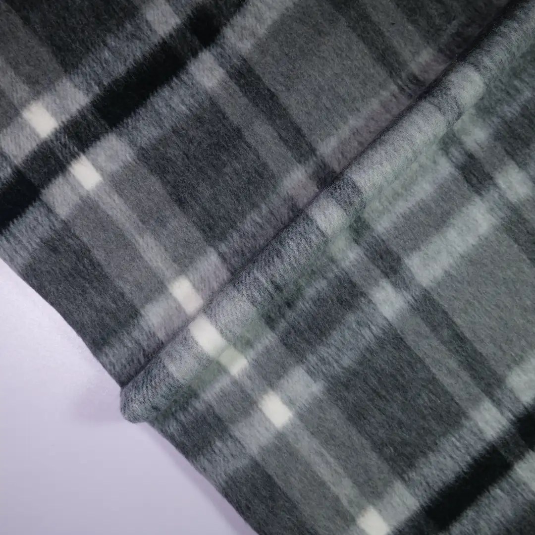 China Fabric for Overcoat,Uniform,Double-Breasted Coat Yarn Dyed Check Woven Blended Fabric Polyester grey color buy from China wholesaler bulk order at wholesale price free worldwide shipping Alibaba
