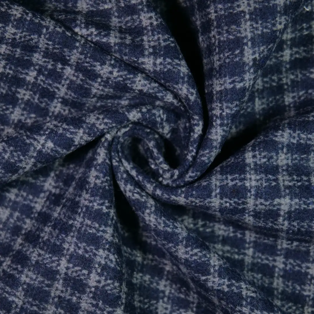 China Fabric for Jackets,Overcoat,Uniform Yarn Dyed Check Woven Blended Fabric Wool Polyester dark color buy from China wholesaler bulk order at wholesale price free worldwide shipping Alibaba