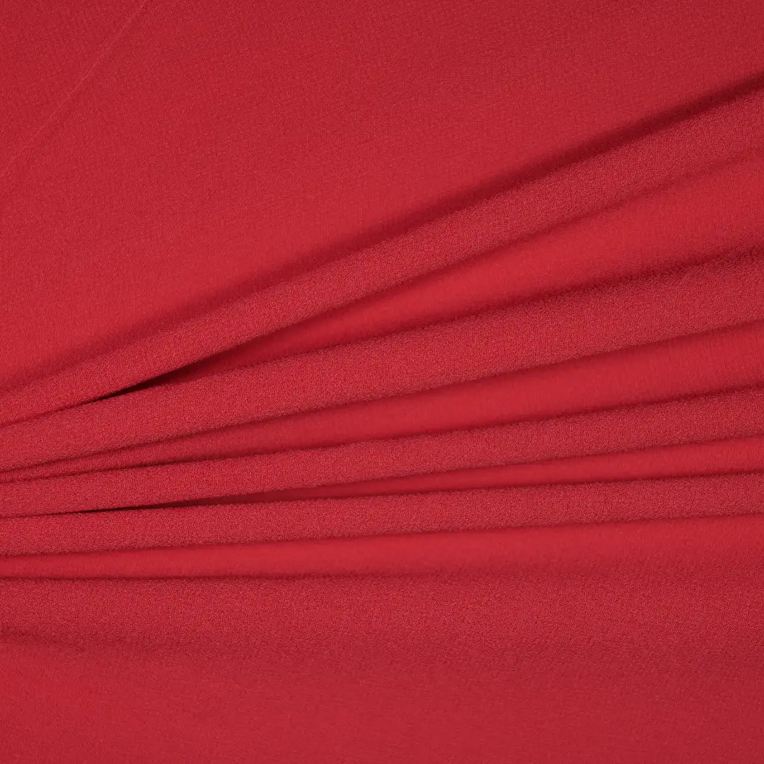 China Fabric for Shirt,Skirt,Ruffle Tier Mini Skirt,Tier Midi Shirt Dress Chiffon Synthetic Woven Fabric Polyester Red color buy from China wholesaler bulk order at wholesale price free worldwide shipping Alibaba