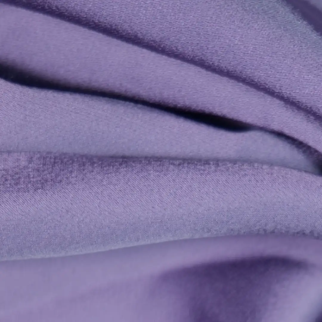 China Fabric for Shirt,Interlining,Lace-Up V-Neck Crop Top,Lantern Sleeve Lapel Blouses Bengaline Synthetic Woven Fabric Polyester Purple color buy from China wholesaler bulk order at wholesale price free worldwide shipping Alibaba