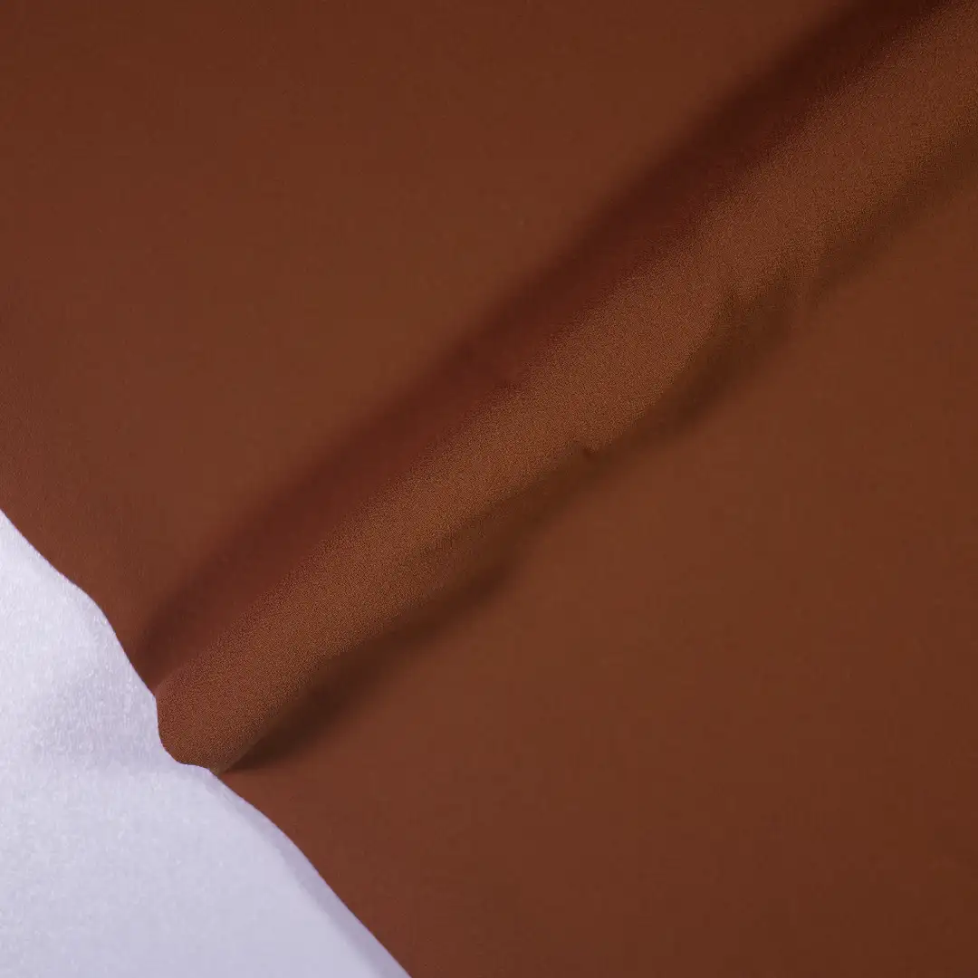 China Fabric for Shirt,Interlining,Tier Midi Shirt Dress Chiffon Synthetic Woven Fabric Polyester Brown color buy from China wholesaler bulk order at wholesale price free worldwide shipping Alibaba